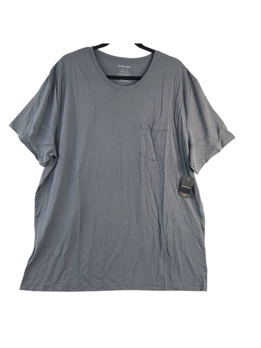 NEW Tommy John Men's Quiet Shade 2XL Second Skin Sleep Tee With Pocket